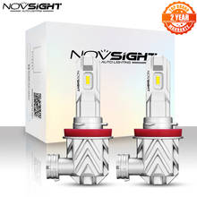 NOVSIGHT 1:1 Mini H11 LED H8 H9 Car Fog Lamp 50W 12V 10000LM Car Accessories 6000K White Car Lights Bulbs 2024 - buy cheap