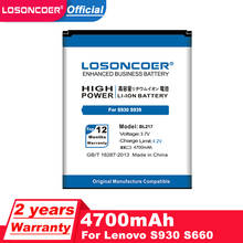 LOSONCOER 4700mAh BL217 Battery For Lenovo S930 S939 S938t Mobile Phone Battery 2024 - buy cheap