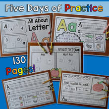 Cuaderno divertido de 5 juegos para niños, libreta con 26 hojas de trabajo del alfabeto, papel de aprendizaje, libro de trabajo en inglés, juguetes educativos, 130 Uds. 2024 - compra barato
