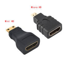 Mini HDMI-compatible To HDMI-compatible + Micro HDMI-compatible To HDMI-compatible Female Adapter Converter Connector 2024 - buy cheap