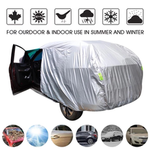 Universal SUV/Sedan Full Car Covers Outdoor Waterproof Sun Rain Snow Protection UV Car Umbrella Silver S-XXL Auto Case Cover 2024 - купить недорого
