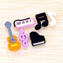 1set Music Stationery Musical Eraser Instrument Series Pencil Erasers Piano Guitar Set Stationer Office Rubber Children's Gift 2024 - buy cheap