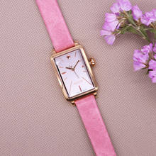 Женские кварцевые часы с браслетом из натуральной кожи, в японском стиле 2024 - купить недорого