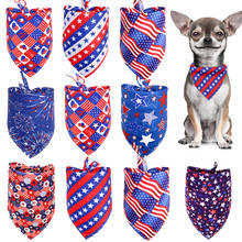 Bandanas para perros pequeños y grandes, pañuelo para el día de la independencia, accesorios de aseo para mascotas, 4 de julio, 100 piezas 2024 - compra barato