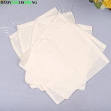 10pcs/lot 18x20cm cotton drawstring filler bag 60 density handmade fried Gunny Bale (Hessian Cloth Bag) water boil bag 2024 - buy cheap