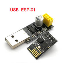 Adaptador de módulo Wifi CH340 USB a ESP8266, ESP-01, ordenador, teléfono, microcontrolador de Comunicación Inalámbrico incluye ESP-01 2024 - compra barato