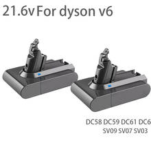 Batería de iones de litio para aspiradora Dyson, 2021s, 8800mAh, 21,6 V, 6.8Ah, V6, DC58, DC59, DC61, DC62, DC74, SV09, SV07, SV03, 965874-02 2024 - compra barato