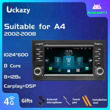 Uckazy 8 Core 2 Din Android 11 Car Radio Multimedia Player For Audi A4 B6 B7 S4 B7 B6 RS4 seat Exeo 2002-2008 RS4 B7 Carplay 2008-2012 GPS Navigation Stereo Radio Audio Head Unit