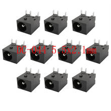 10Pcs DC044 5.5x2.1mm DC Power Female Jack 3Pin Connector 2.1*5.5mm DC Power Supply Interface Socket Panel Mount Plug Connectors 2024 - buy cheap