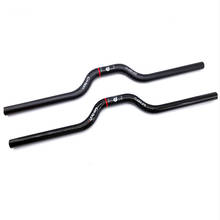 Bicycle Carbon Fiber Handlebar LITEPRO Folding Bike Riser/Flat Bar 25.4*540/580mm 2024 - buy cheap