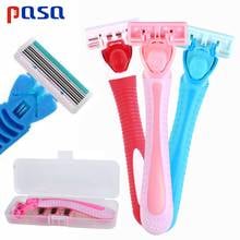 PASA Women Pubic Hair Razor Lady Leg Armpit Shaver Included 4 pcs Female Safety Replaceable Blades Shaving Head Free shipping 2024 - buy cheap