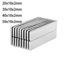 20x10x2 30x10x2 40x10x2 50x10x2 Block Rectangular Neodymium Magnets 50x10x2mm N35 Strip Magnet Strong 50*10*2 2024 - buy cheap