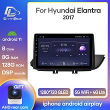 Prelingcar Android 10 For Hyundai elantra 2017 Car Radio Multimedia Video Player GPS Navigation NO DVD 2 Din Octa-Core 2.5D IPS 2024 - buy cheap