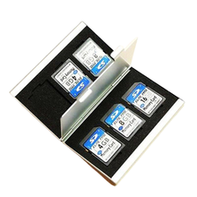 Caja de almacenamiento de aluminio para tarjeta de memoria, estuche de Metal para tarjeta de memoria SD MMC, soporte para tarjetas TF 2024 - compra barato