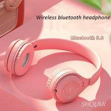 2021 New Wireless Headphones Helmet Bluetooth Headset Sports Bass Stereo Earphones Macaron With Mic For Kids Girls Music Gift 08 2024 - buy cheap