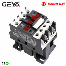 GEYA-contactores de corriente alterna CJX2-1210 Din, 220V AC LC1D12A Contactor magnético, tipo de Contactor 2024 - compra barato