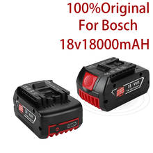 Bateria recarregável para bosch, 2021, 18v, 18000mah, substituição portátil para bosch bat609, luz indicadora 2024 - compre barato