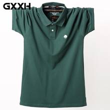 Men's Short Sleeve POLO Shirt Plus Size Fat 130kg Big and Tall Man Oversized Shirt Male Cotton Large Summer L XXL 3XL 4XL 5XL 2024 - buy cheap