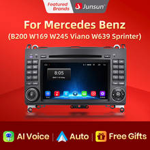 Junsun 2 din Car Radio reproductor de dvd de coche para Mercedes Benz B200 una clase B W169 W245 Viano Vito W639 Sprinter W906 Android 10 GPS 2024 - compra barato