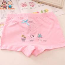 4pc/Lot Girls Pure Cotton Boxers Underpant Kids Cute Cartoon Children Soft Flat Angle Underwear 2024 - buy cheap