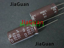 10 pces novo nippon kxj 200v100uf 12.5x25mm ncc capacitor eletrolítico 100uf 200v CHEMI-CON 100 uf/200 v kxj 2024 - compre barato