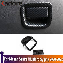 For Nissan Sentra Bluebird Sylphy 2020 2021 2022 Matte Glove Box Locker Door Handle Cover Trim Decoration Interior Accessories 2024 - buy cheap