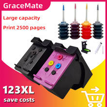 GraceMate-Reemplazo de cartucho de tinta para impresora, recambio de tinta para HP123 Deskjet 1110, 2130, 2132, 2133, 2134, 3630, 3632, 3637, 123XL 2024 - compra barato