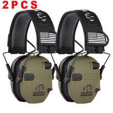 2PCS Tactical Electronic Shooting Earmuff Anti-noise Headphone Sound Amplification Hearing Protection Headset Foldable Hot Sale 2024 - buy cheap