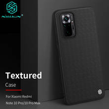 Capa original nillkin para xiaomi redmi note 10 pro, capa protetora de fibra de nylon tecelagem, 4g 5g 2024 - compre barato