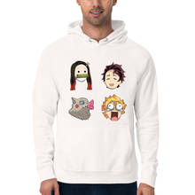 Disfraz de Demon Slayer, Sudadera con capucha de Tanjiro, Nezuko, Inosuke, Zenitsu, estampado de cara divertida, 2020 2024 - compra barato