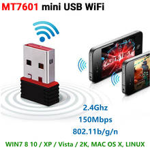 Mini adaptador wi-fi, 2.4g, 5g, 150mbps, 300mbps, 600mbps, dongle ralink rt5370, mini usb, wi-fi, usb 5370, sem fio, adaptador wi-fi 2024 - compre barato