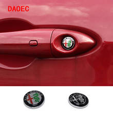 Car Door Key Hole Protection Decoration Stickers Metal Texture for Alfa Romeo Giulia Stelvio 147 159 Giulietta Car Accessories 2024 - buy cheap