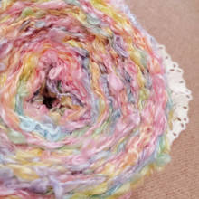 Nuevo lote de hilos acrílicos de lana suave para tejer, lana suave de Mohair de Color arcoíris hermoso, hilo de ganchillo para bebé X5268, 200g 2024 - compra barato