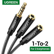 UGREEN 3.5mm Aux Cable Jack 3.5 Splitter Audio Cable for Xiaomi Laptop Computer 3.5 Male to 2Jacks Female Audio Extension Cable 2024 - buy cheap