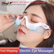 Masajeador de ojos eléctrico vibración alivio de la fatiga y estres  de los ojos relajación gafas 3D herramienta de masaje de terapia de calentamiento de microcorriente EMS para el cuidado de los ojos 2024 - compra barato