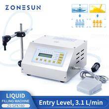 ZONESUN 5-3500ml Digital Control Water Drink Perfume Juice Milk Small Bottle Filler GFK 160 Packing Liquid Filling Machine 2024 - купить недорого