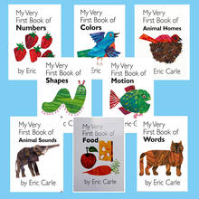 Моя самая первая книга еды от Eric Carle, развивающая английская книга с картинками, обучающая карта, книга рассказов для малышей, детей, подарки