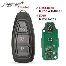 jingyuqin 5pcs Smart Remote Key For Ford Focus C-Max Mondeo Kuga Fiesta B-Max 433Mhz ID49/ 4D63 Chip Contorol WK48801 /KR5876268 2024 - buy cheap