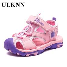 ULKNN Boy's Sports Sandal Children's Solid Sandals 2022 New Summer Kids Fashion Spring Footwears Soft Shoes Casual Rubber Sole 2024 - buy cheap