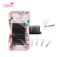 Yelix Easy Fan Volume Lashes Bloom Individual Eyelash Extension Faux Mink Eyelashes soft Natural Camellia Lash Extension 2024 - купить недорого