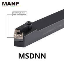 MANF Cutting Carbide Toolholder 25mm MSDNN-2020K12 Metal  External  Turning Holder Lathe Cutter Metal Turning Tools For SNMG12 2024 - buy cheap