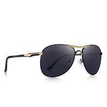 ROSHARI-Gafas De Sol polarizadas para hombre y mujer, lentes De piloto clásicas De Metal, color marrón, estilo De moda, UV400 2024 - compra barato