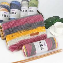 100g Rainbow Segment Dyed Yarn Wool DIY Handmade Knitted Baby Sweater Hat Scarf Sofa Cushion Cake Yarn 2024 - buy cheap