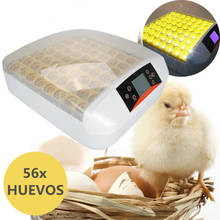 Chocadeira digital de ovos totalmente automática, máquina de incubação com controle de umidade, temperatura, com lâmpada, para avicultura, galinha, pato, 56 ovos (para entrega na ue) 2024 - compre barato