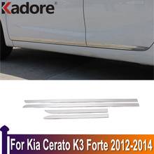 Revestimiento de carrocería lateral cromado para Kia Cerato K3 Forte 2012 2013 2014, embellecedor para Estilismo de coche 2024 - compra barato