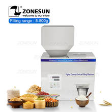 ZONESUN-Estantería de alimentos para semillas y granos de café, 5-500g, máquina de embalaje de pesaje de materiales en polvo granulado 2024 - compra barato