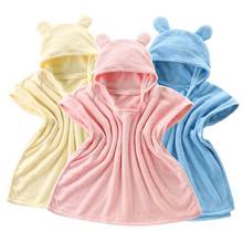 Банные халаты для детей, детские носки с принтом милых животных детское одеяло, дети детей детский халат с капюшоном одежда для малышей банное полотенце для новорожденных Детское одеяло полотенце для детей 2024 - купить недорого