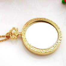 1PC 3x Portable Creative Present Fashion Necklace Reading Magnifier Pendant Necklace Decorative Gift Magnifying Glass Loupe 2024 - buy cheap