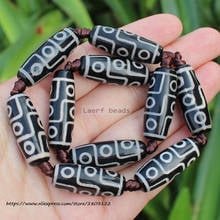 6pcs ,Multi-Style 10x30mm Black Onyx Dzi Agate Oval Shape Beads,For DIY Necklace Bracelat Jewelry Making ! 2024 - buy cheap