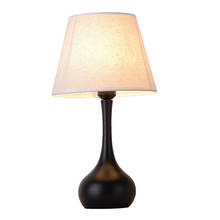 American Simple Drop Shape Iron Lamp Body Fabric Lampshade Night Light Bedroom Beside Lamp Living Room Table Decor Study LED E27 2024 - buy cheap
